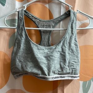 Calvin Klein Grey sports bra